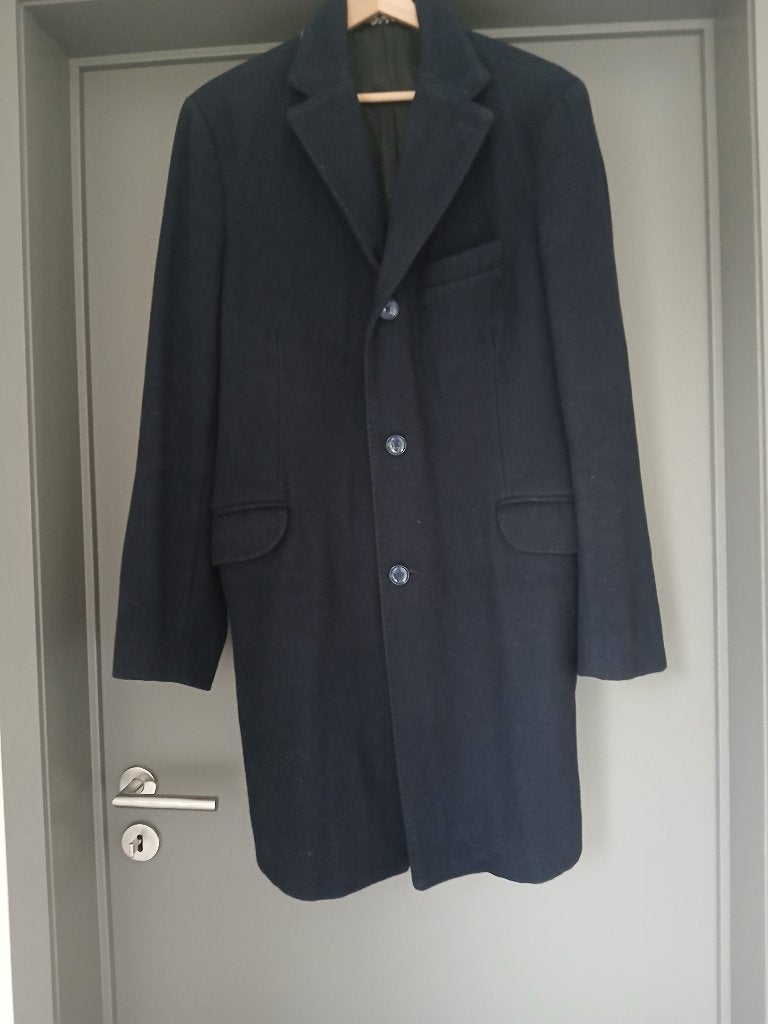 Mantel heren in wol mango  maat medium, Ophalen of Verzenden, Mango, Gedragen, Maat 48/50 (M)
