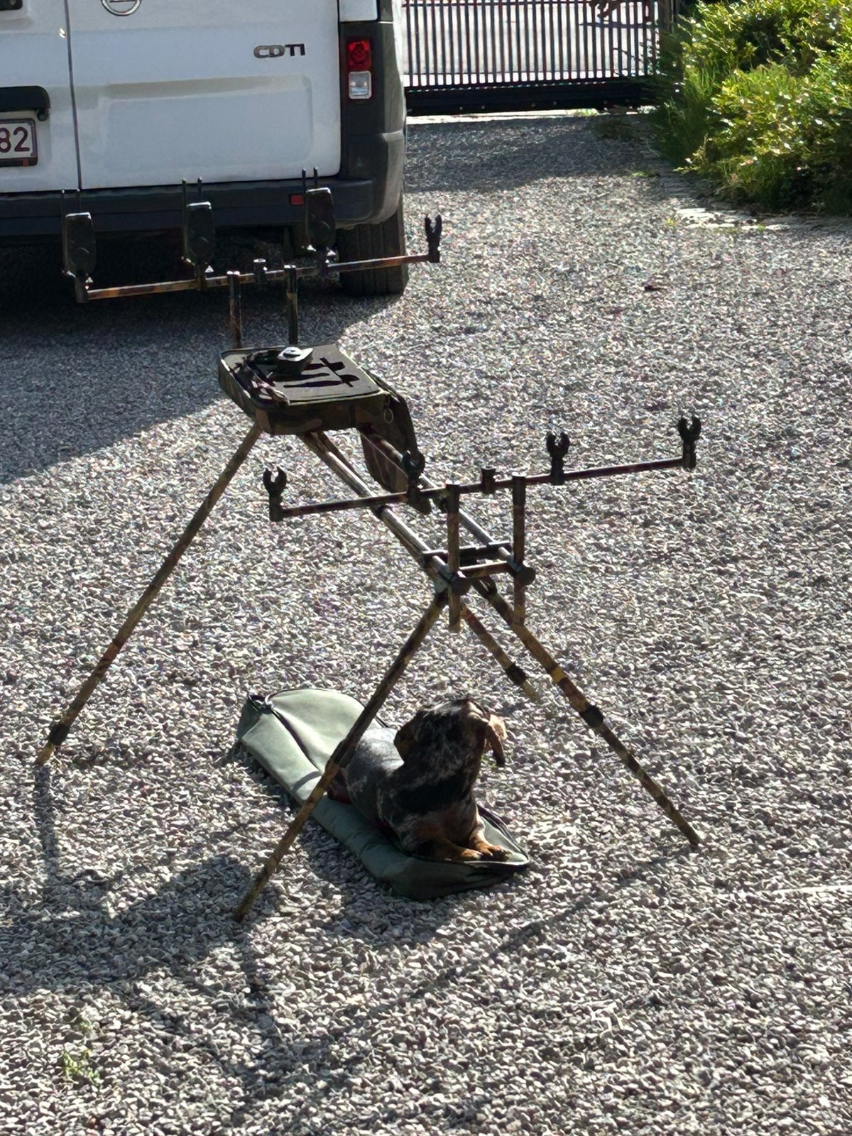 Carp Design rodpod met de camo’s fox mini !! Nieuw, Watersport en Boten, Hengelsport | Karpervissen, Zo goed als nieuw, Ophalen
