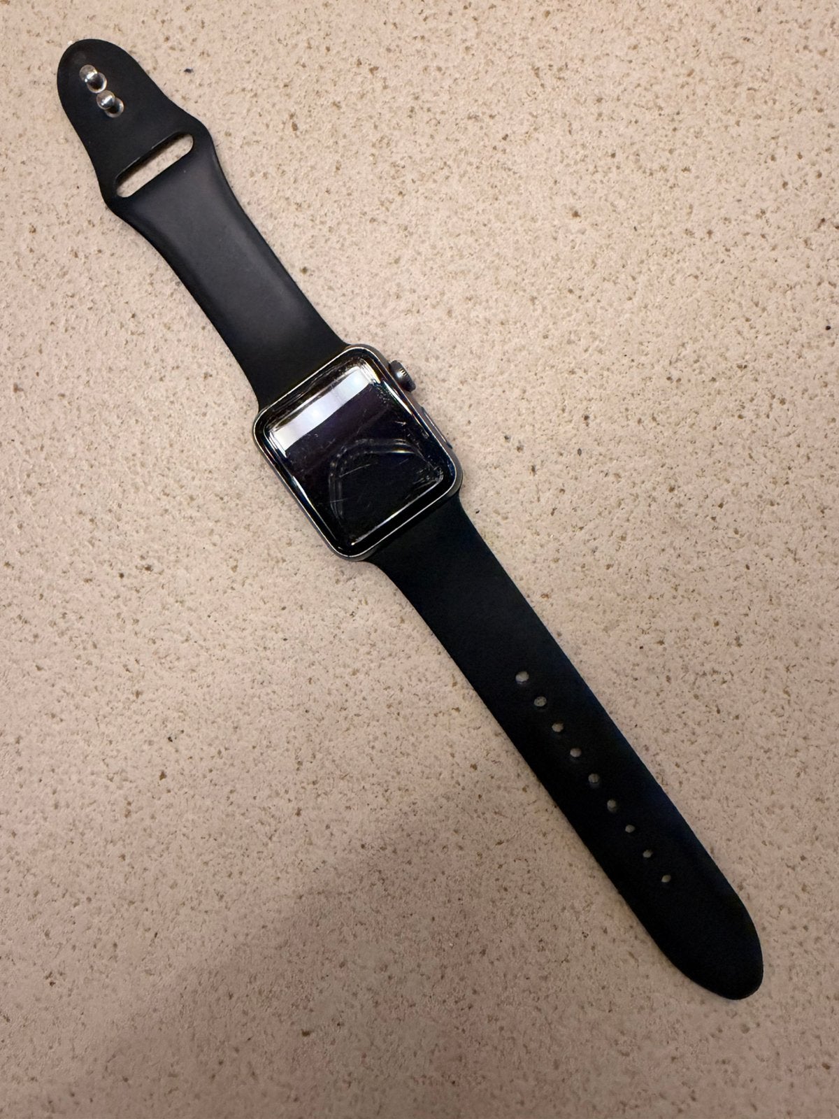 Apple Watch Series 3 38mm GPS - batterij 90%, Gebruikt, Zwart, IOS, Ophalen of Verzenden