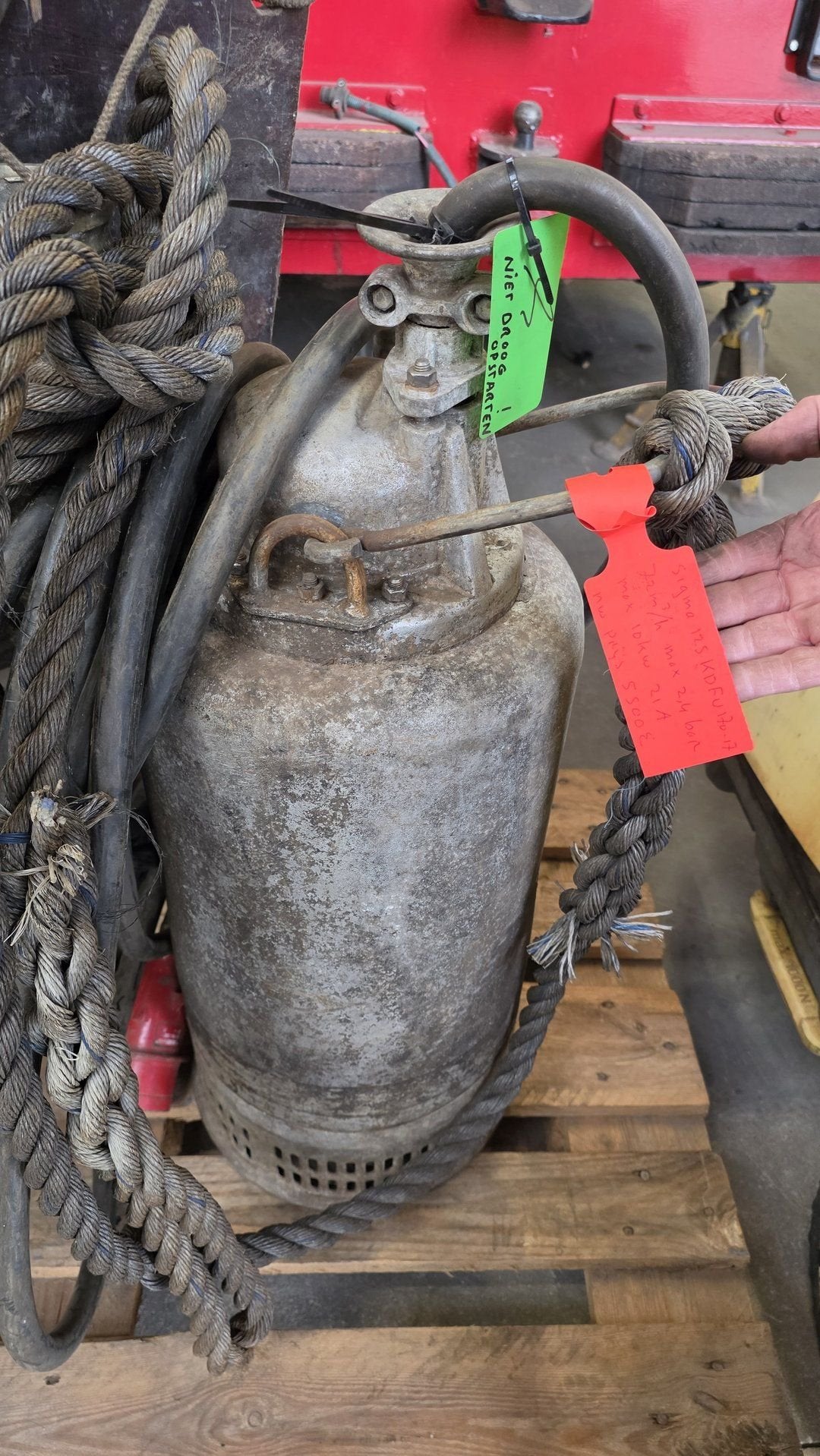SIGMA Heavy Duty dompelpomp 100 m³ – 400V SIGMA 125-KDFU-170, Gebruikt, -, -, Ophalen of Verzenden