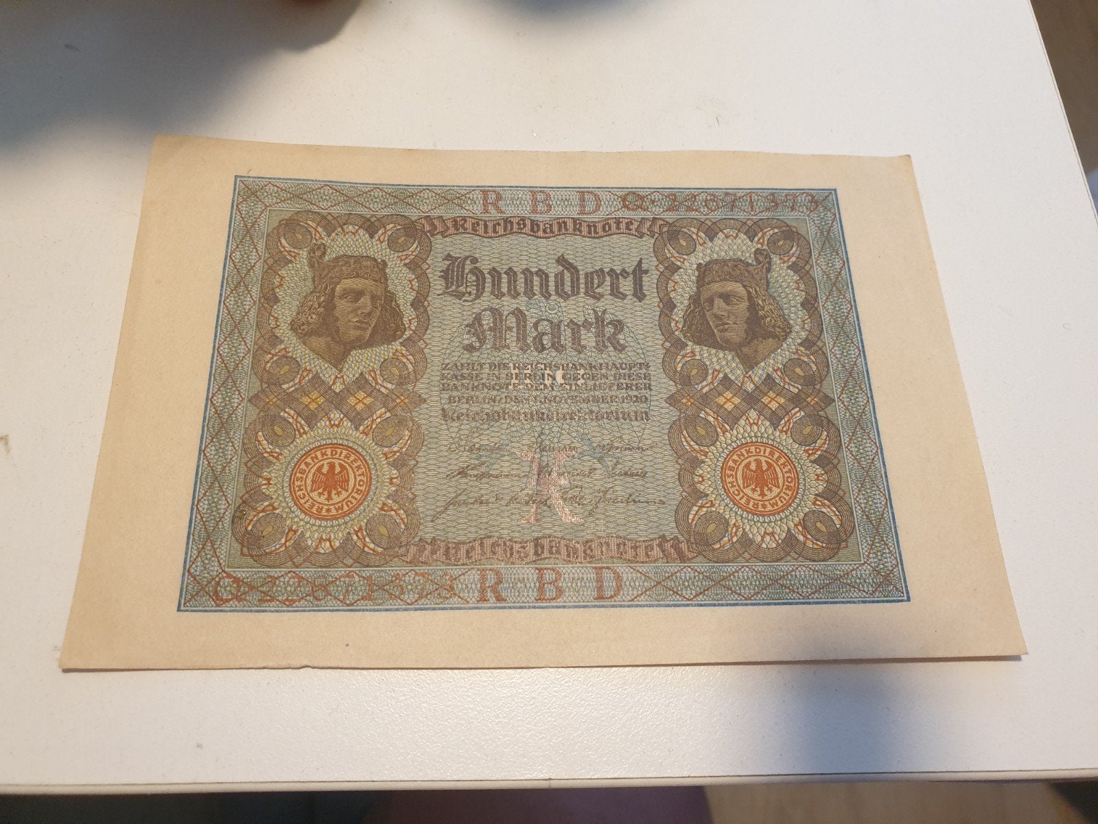 Bankbiljet 100 Mark en 500 Lire, Ophalen of Verzenden, Duitsland, Los biljet