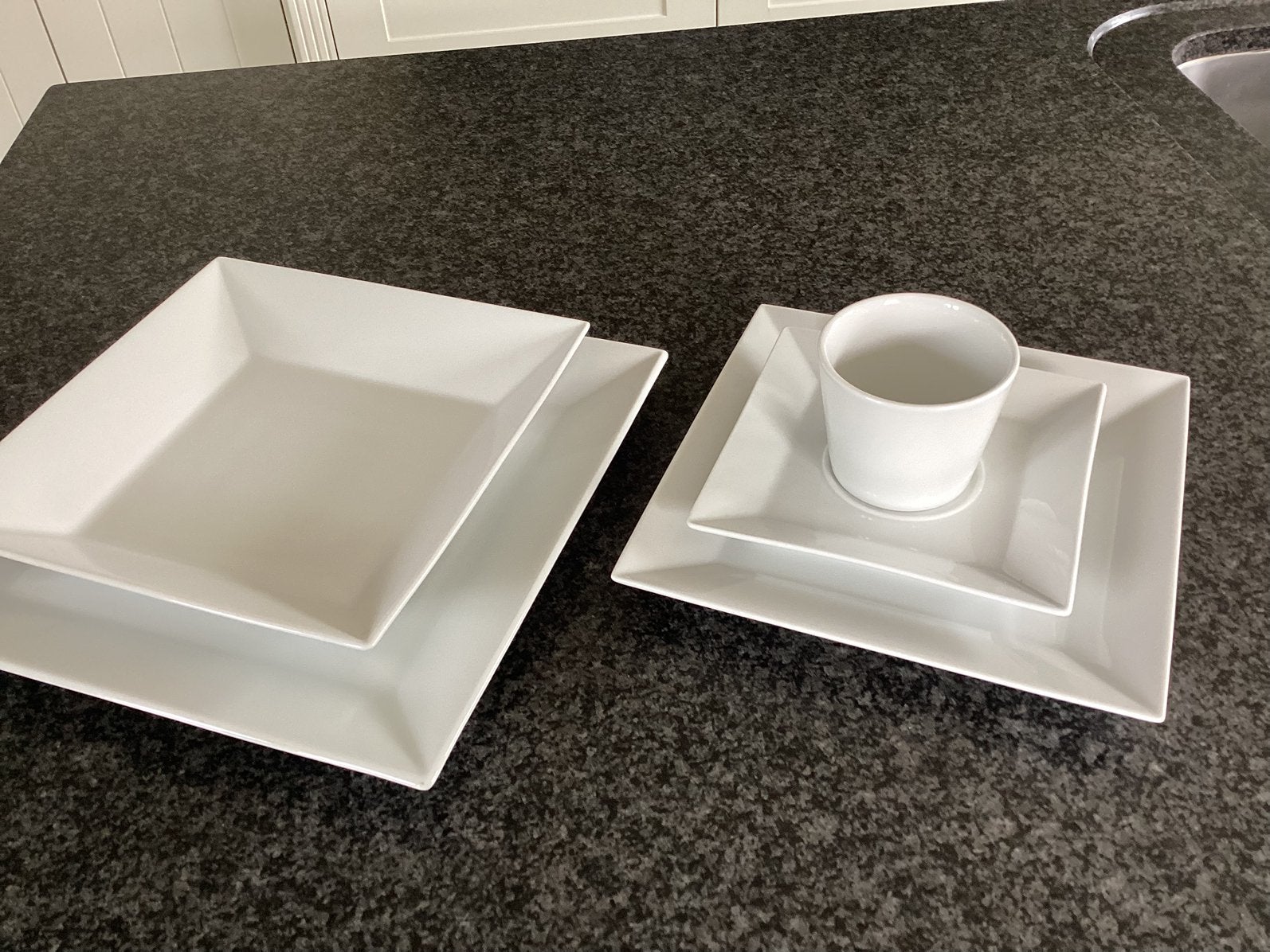 Servies wit 48 delig, Ophalen, Zo goed als nieuw