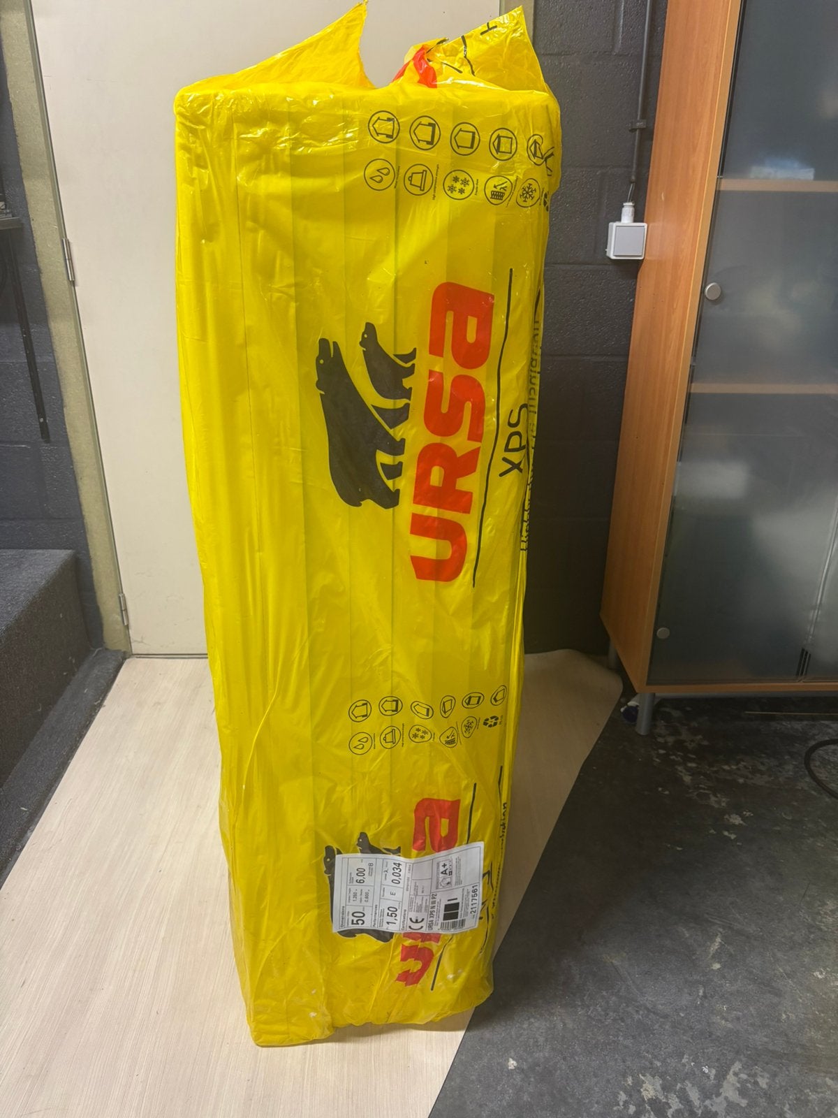 URSA XPS isolatieplaten 50 mm met sponning – 6 m² (nieuw), Doe-het-zelf en Bouw, Isolatie en Afdichting, Ophalen, Nieuw