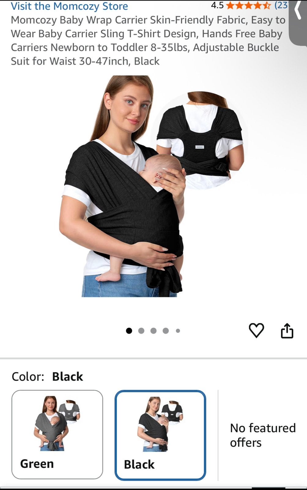 Momcozy draagdoek, Kinderen en Baby's, Babydragers en Draagdoeken, Ophalen, Zo goed als nieuw, Draagdoek