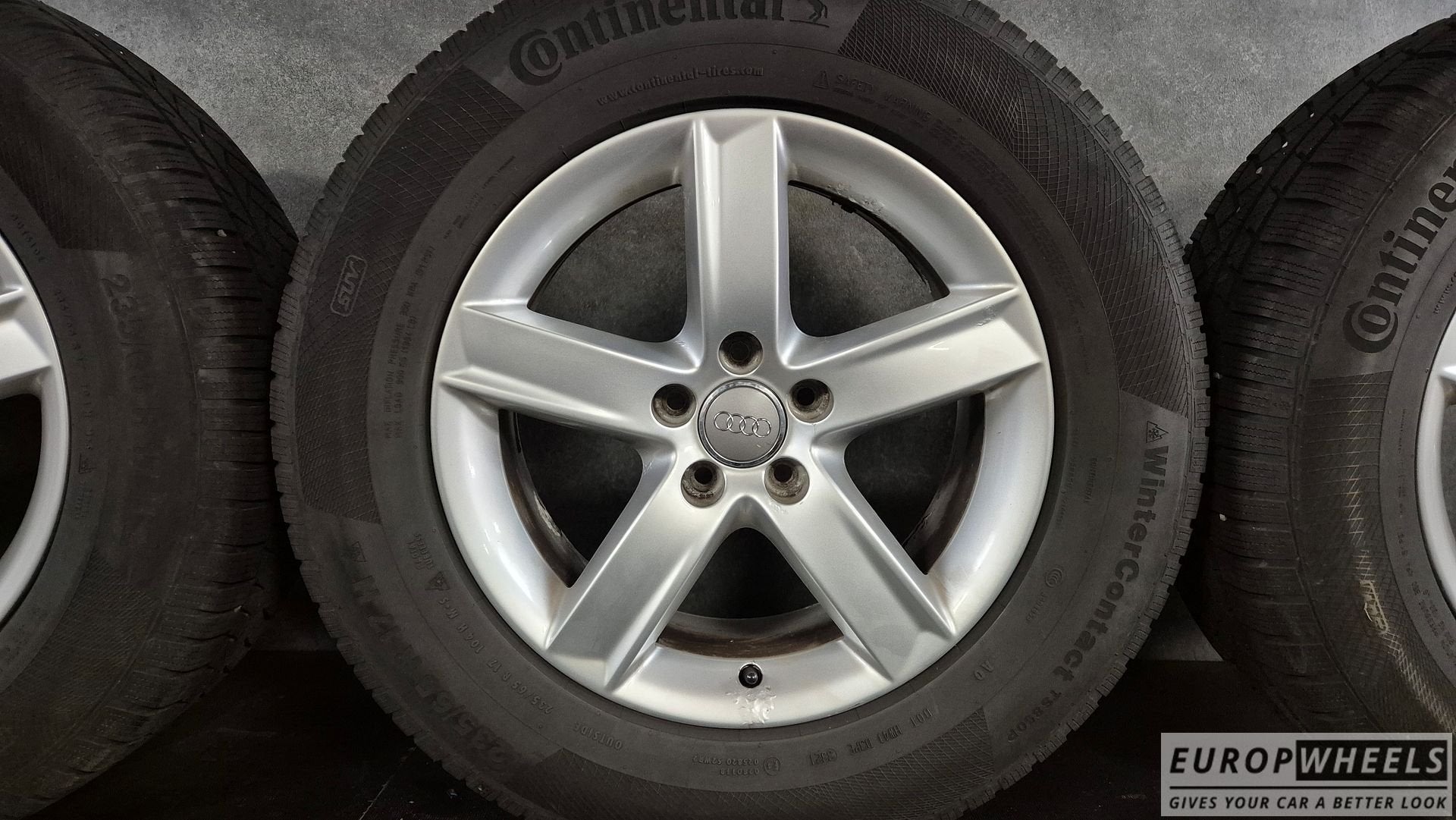 17 inch Audi velgen Audi Q5 SQ5 8R S Line winterbanden, Auto-onderdelen, Gebruikt, -, -, Banden en Velgen