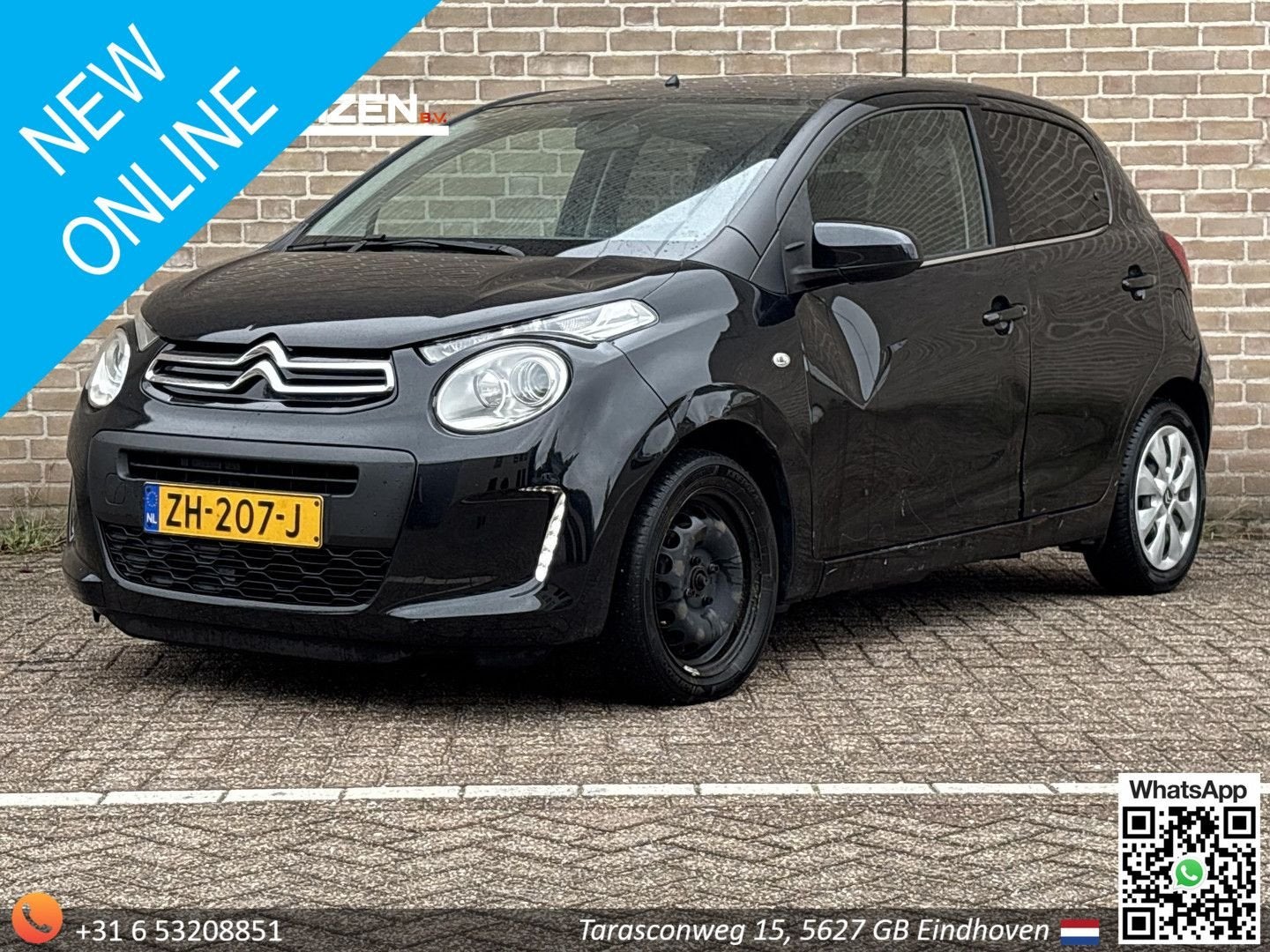 Citroen C1 1.0 VTi Feel | € 3.300,- NETTO! | Climate |, Auto's, Citroën, Zwart, Bedrijf, Handgeschakeld, Stadsauto