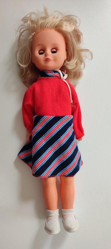 Vintage VEB Puppenfabrik Waltershausen, jaren '70, Antiek en Kunst, Ophalen of Verzenden
