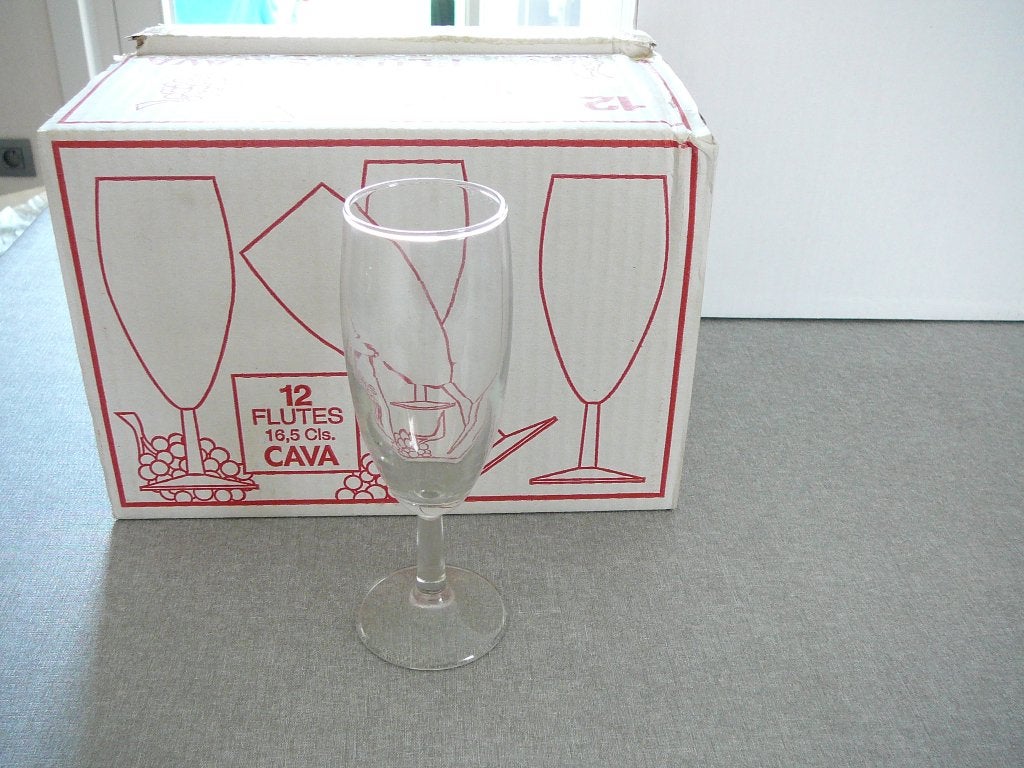 champagneglazen, Glas of Glazen, Overige merken, Klassiek, Nieuw