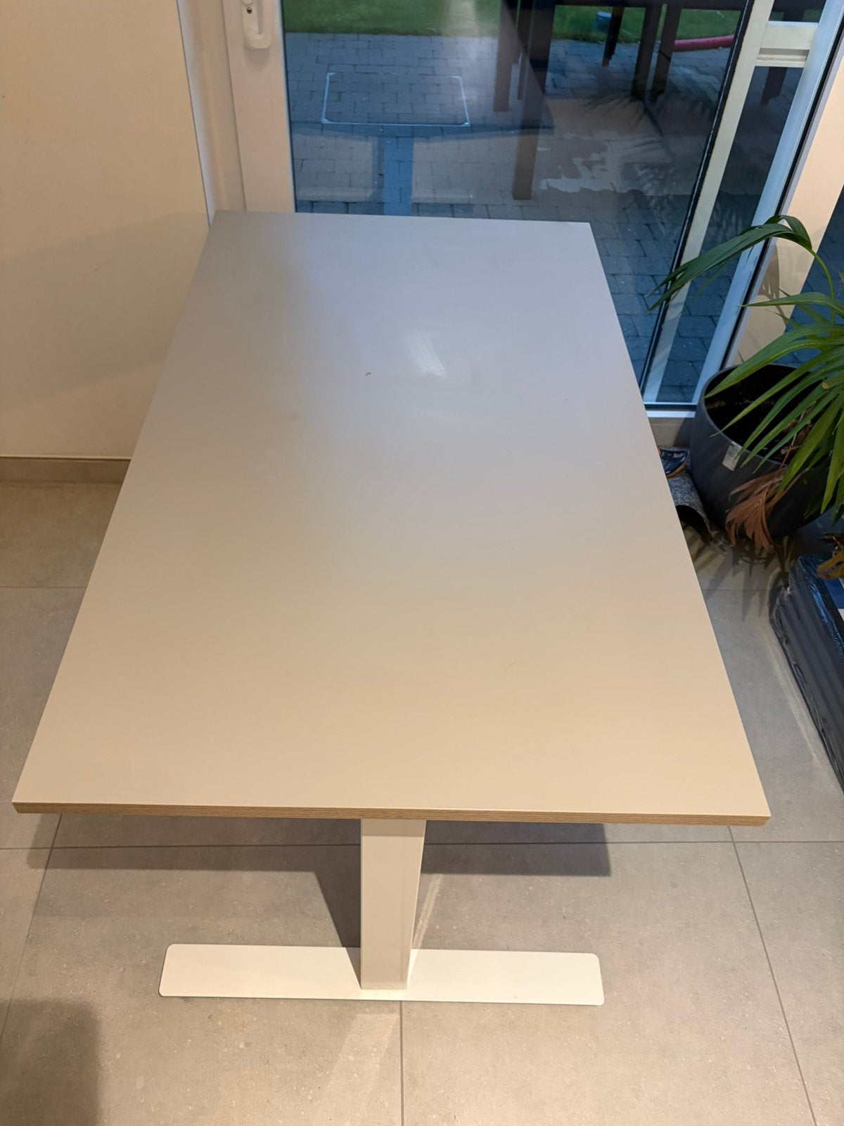 Manuele zit/sta bureau IKEA, met gebruikssporen, 120 cm, Bureau assis-debout, Utilisé, IKEA