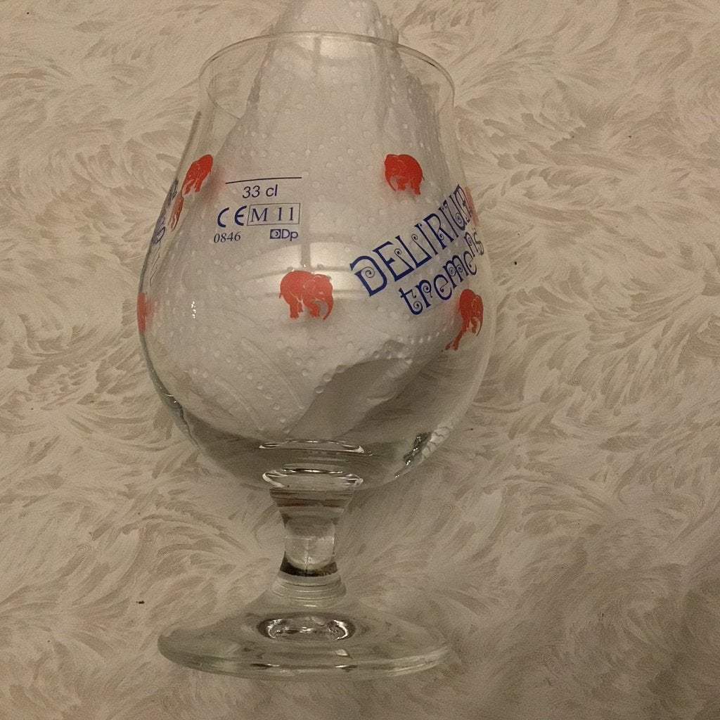 1 verre à bière Delirium tremens M11, Enlèvement ou Envoi, Utilisé