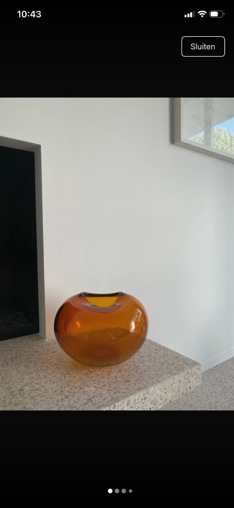 When Objects Work - Kate Hume vaas oranje, Ophalen of Verzenden, Nieuw, Oranje, Glas
