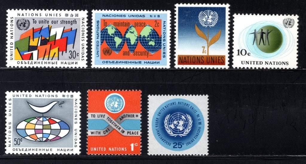 NATIONS UNIES - NEW YORK Année 1961-1965 MNH, Envoi, Non oblitéré, Amérique du Nord