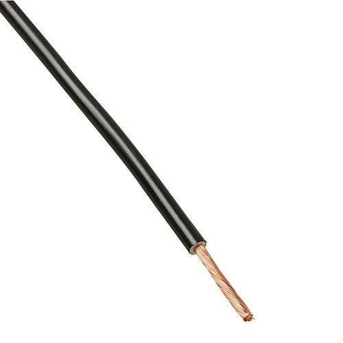 6mm² montagesnoer 90graden zwart VDS6 (100 meter), Verzenden