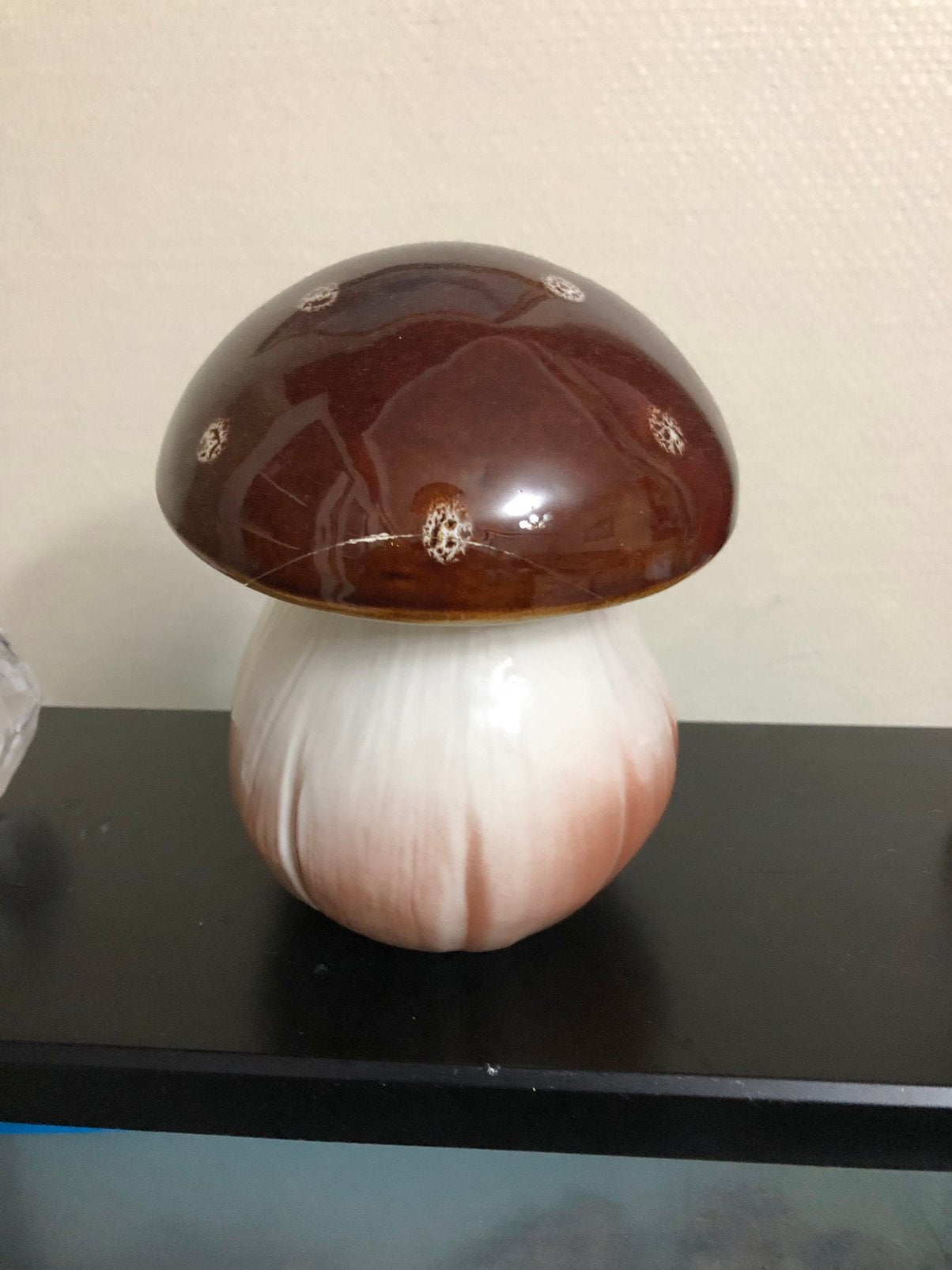 Pot champignon vintage en céramique, Antiquités & Art, Enlèvement ou Envoi