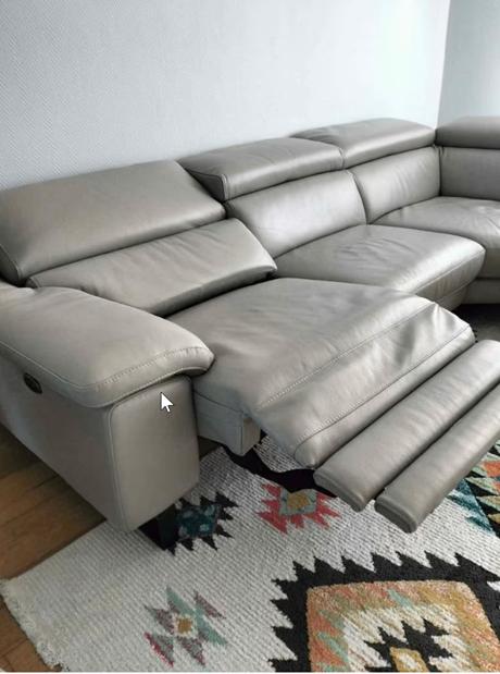 leder sofa elektrisch zogoed als nieuw, Antiek en Kunst, Ophalen