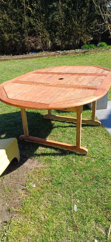 Table de jardin, Enlèvement, Utilisé, Ovale, Bois