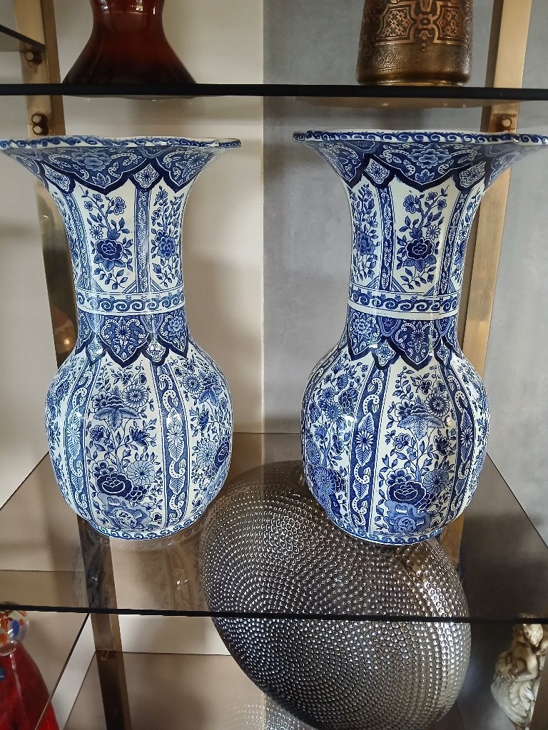 Petrus Regout  anciennes vases trompettes, Antiek en Kunst, Antiek | Keramiek en Aardewerk, Ophalen of Verzenden