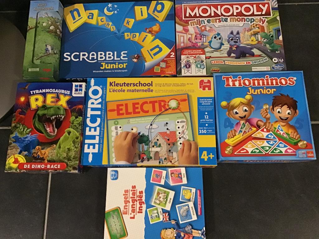 Diverse eerste gezelschapsspellen, Hobby en Vrije tijd, Gezelschapsspellen | Bordspellen, Zo goed als nieuw, Een of twee spelers