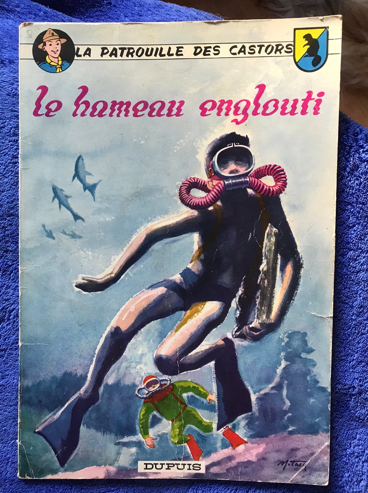 BD La patrouille des castors Le hameau englouti DL 1964, Livres, Une BD, Enlèvement ou Envoi, Utilisé