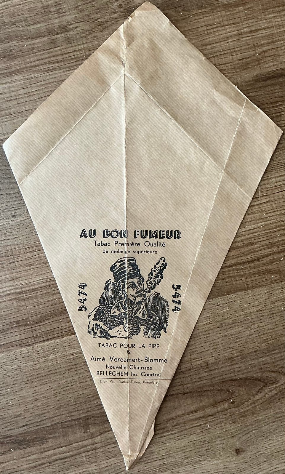 Oude TABAC VERCAMERT-BLOMME/BELLEGHEM/tabaksverpakking, Ophalen of Verzenden, Zo goed als nieuw, Verpakking