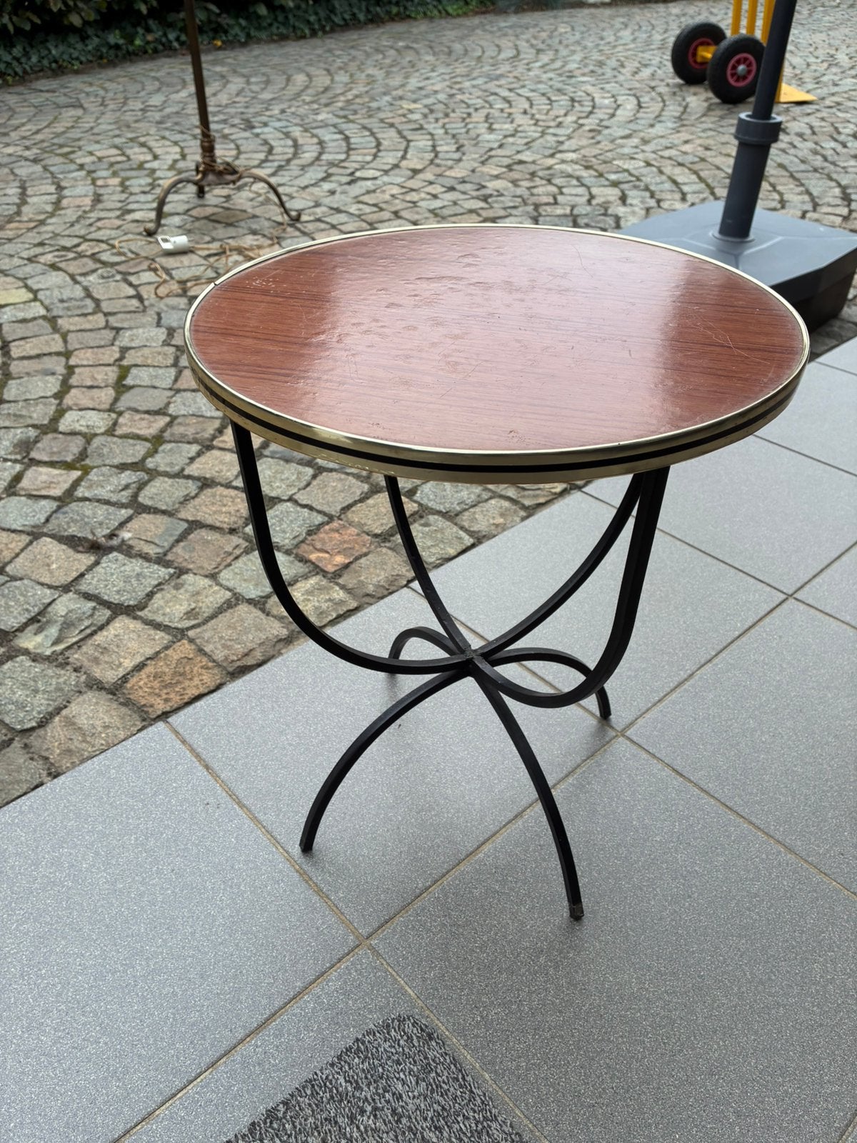 Vintage plantentafeltje, Huis en Inrichting, Ophalen, Gebruikt, IJzer