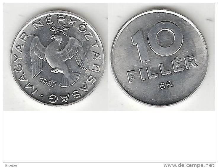 hungary 10 filler 1987 km 572 bu, Verzenden, Hongarije, Losse munt