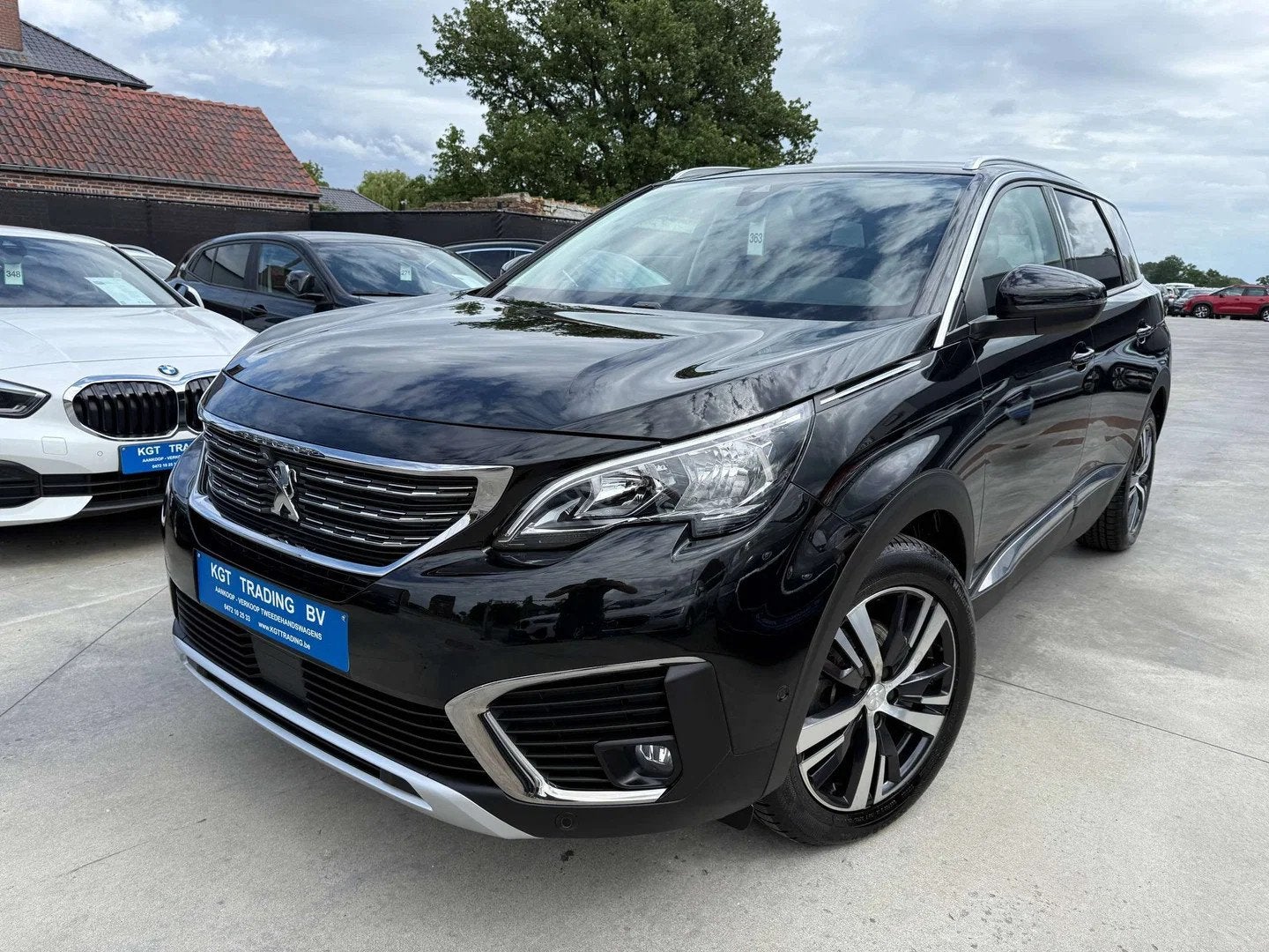 Peugeot 5008 1.2i 7 ZETELS NAVIGATIE ZWART LEDER CAMERA CARP, Cuir, Achat, Euro 6, Entreprise
