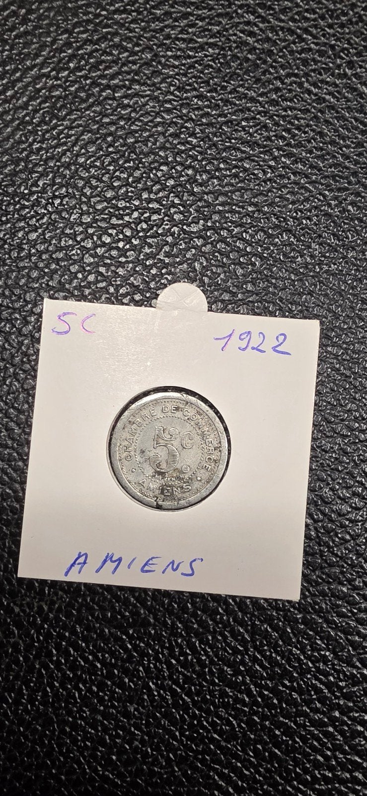 Frans noodgeld 5 cent. 1922 Amiens, Ophalen of Verzenden