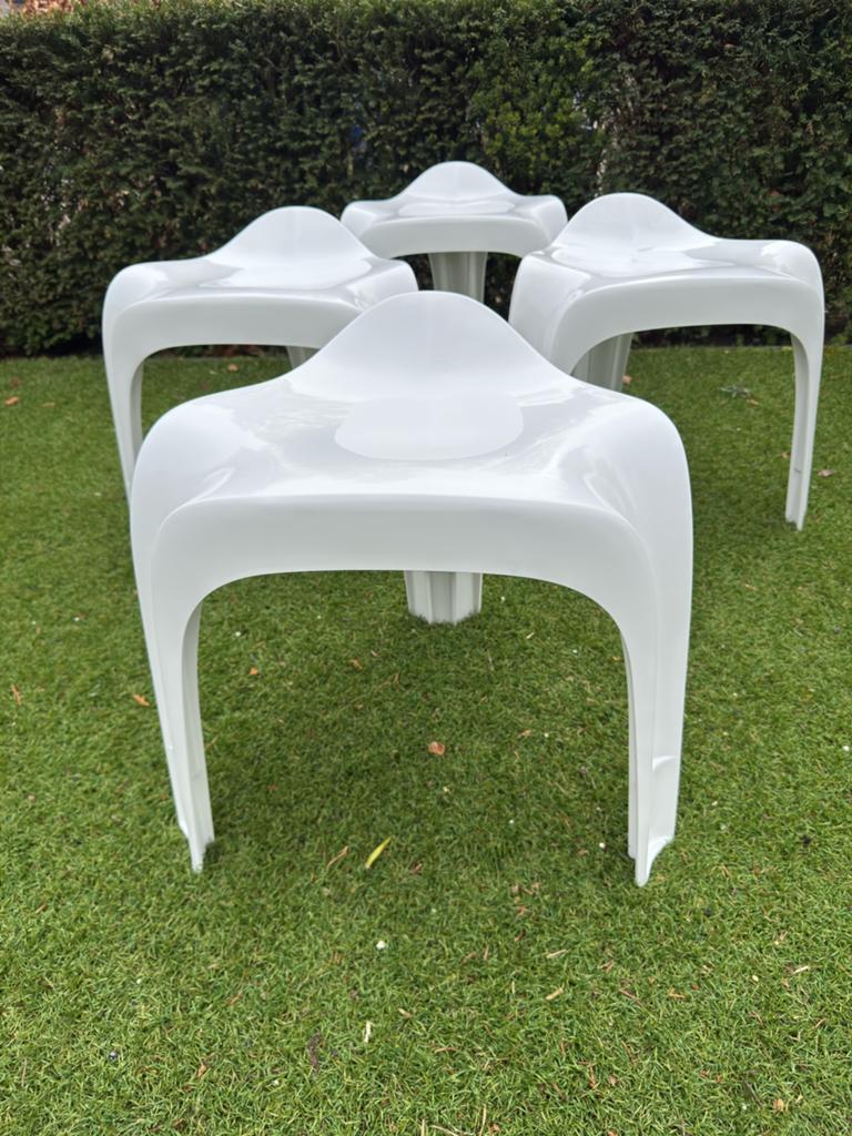 Tabourets Design Casalino Vintage Space Age pour Casala '70, Enlèvement, Neuf, Synthétique, Empilable