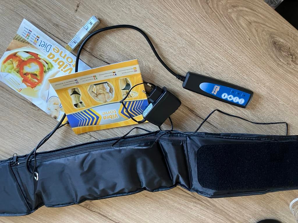 Vibra Tone: trillingsmassagegordel met afstandsbediening., Sport en Fitness, Ophalen, Zo goed als nieuw