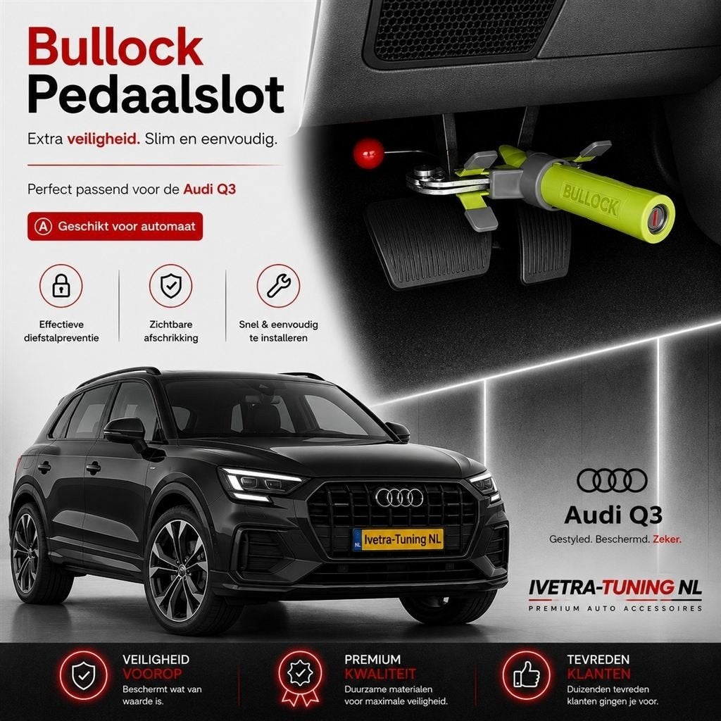 Bullock Pedaalslot Audi Q3 | Pedaalklem Audi Q3, Ophalen of Verzenden, Nieuw