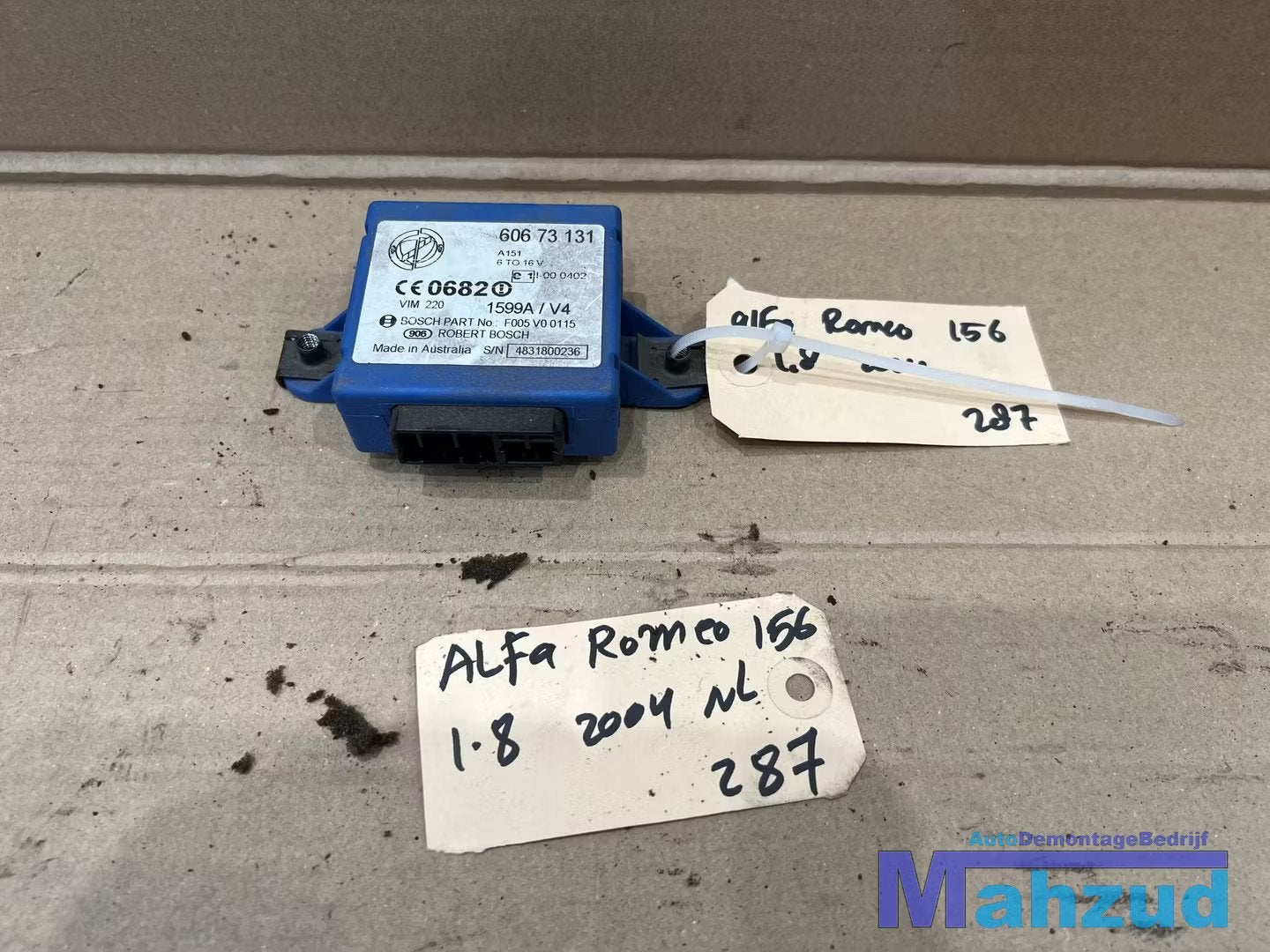 ALFA ROMEO 156 Contactslot set 1997-2005, Gebruikt, Dpofca@stellantis.com, Stellantis Europe S.p.A., Alfa Romeo