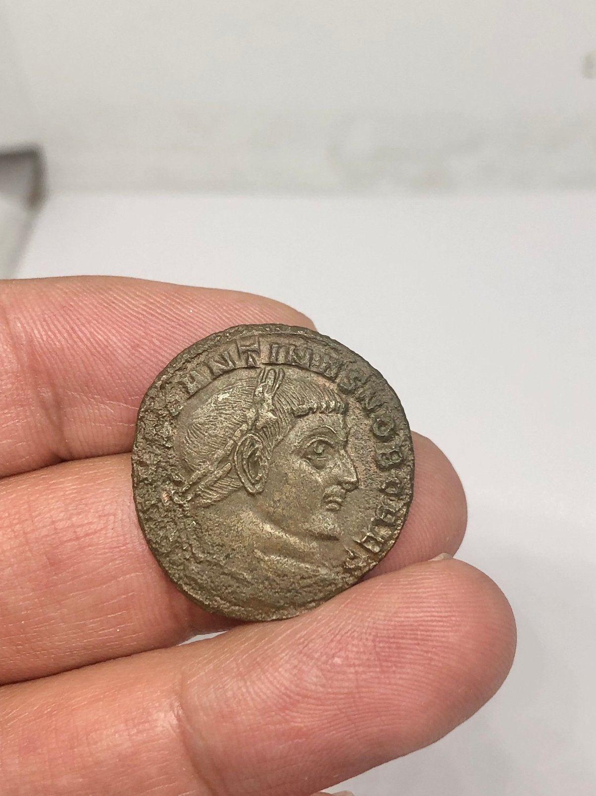 Romeinse munt, Constantijn I (Caesar), 306/307 AD, follis, Postzegels en Munten, Ophalen of Verzenden, Italië, Losse munt