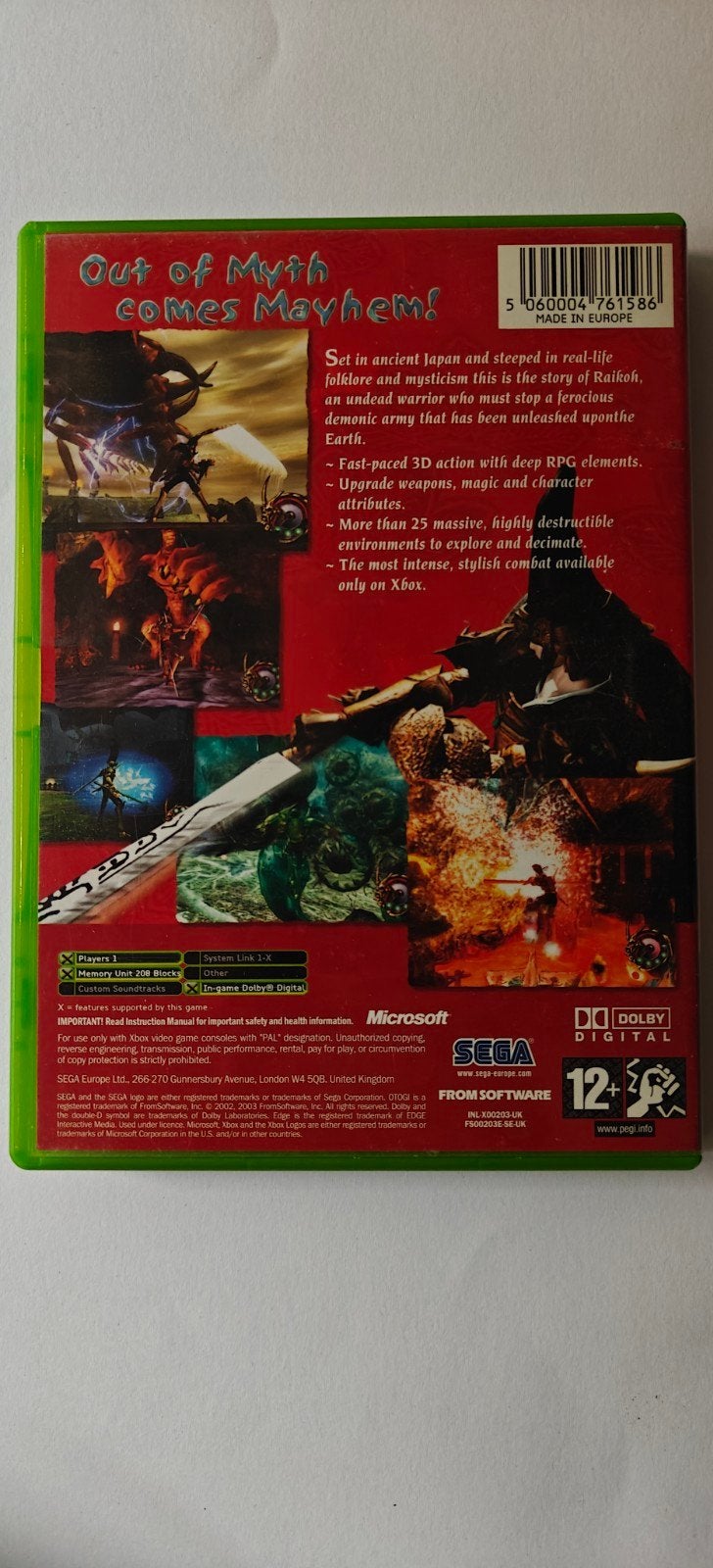 Otogi Myth of Demons [ Xbox OG - One - Series X ], Games en Spelcomputers, Ophalen of Verzenden