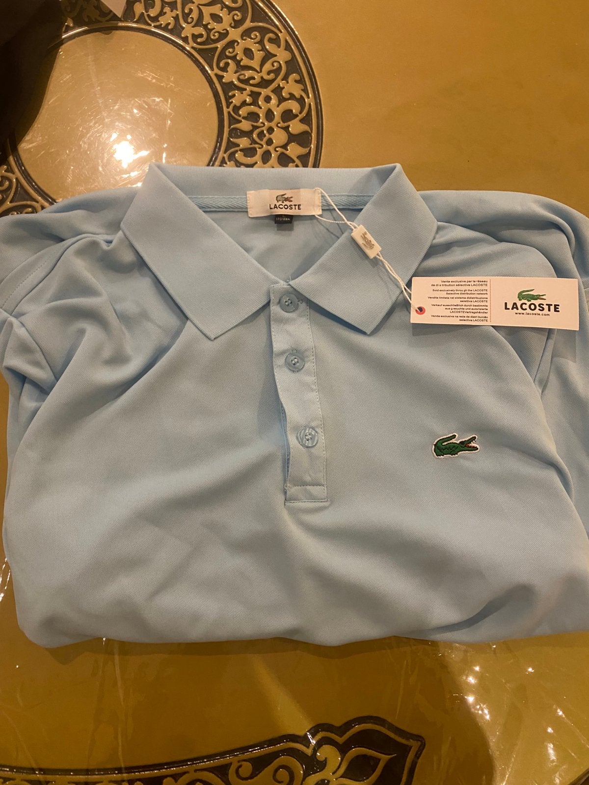 Polo Lacoste homme bleu marine taille L neuf avec étiquette, Neuf, Enlèvement ou Envoi, Général, Taille 52/54 (L)