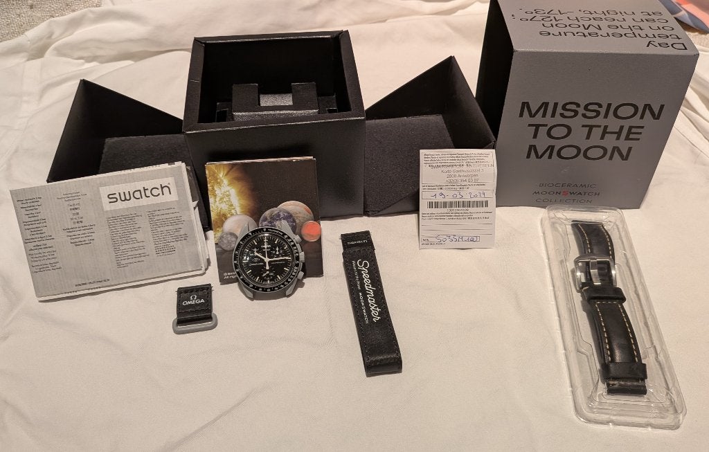 Omega x Swatch MoonSwatch – Mission to the Moon, Kunststof, Gebruikt, Polshorloge, Kunststof