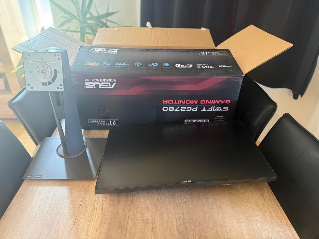 Ecran asus rog swift 27 144hz HS pour reparation ou pieces, Audio, Tv en Foto, Home Cinema-sets, Niet werkend, Ophalen