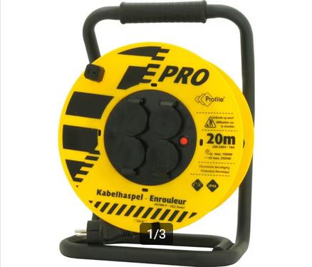 enrouleur de câble 3x2,5 mm 20 m, Enlèvement, Neuf, Câble ou Fil électrique