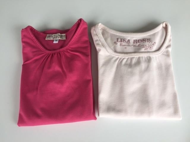 Shirts lange mouwen maat 116, Meisje, Ophalen of Verzenden, Zo goed als nieuw, Shirt of Longsleeve