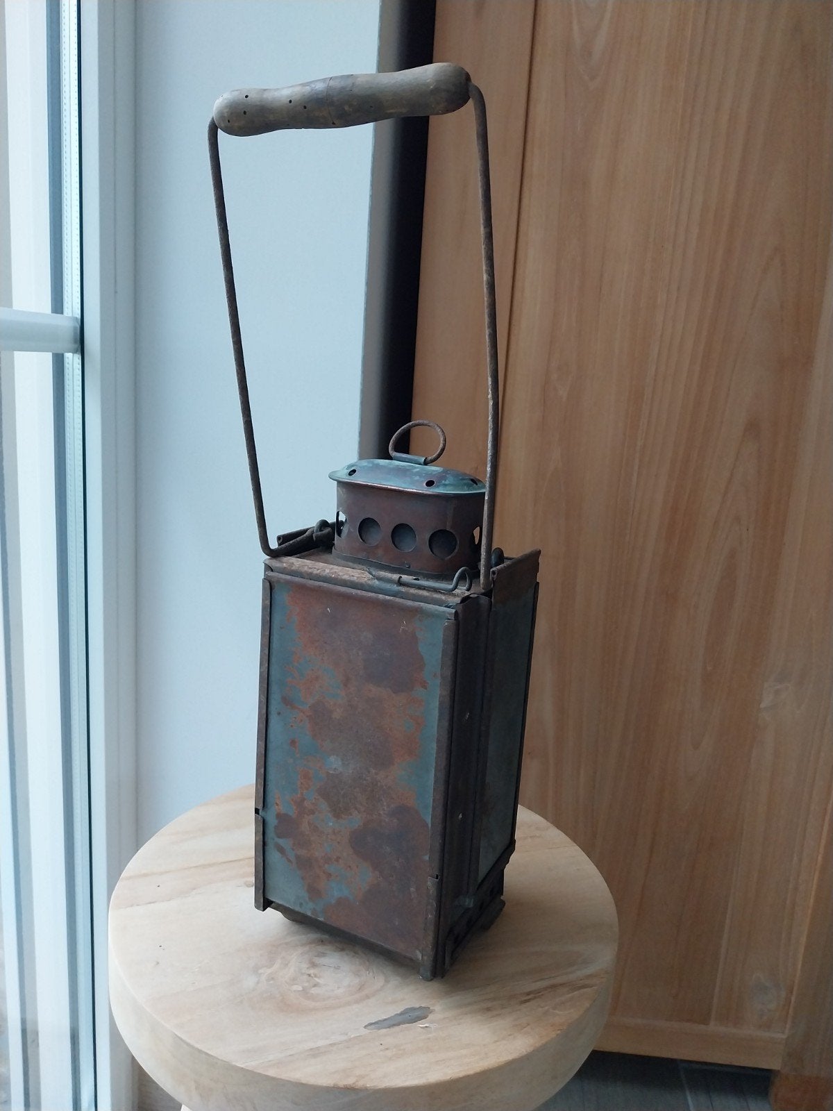lanterne de tranchée allemande WW1 14-18, Collections, Enlèvement ou Envoi