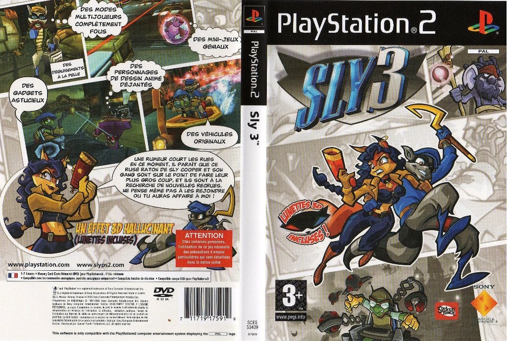 Sly 3 (Zonder 3D-Bril), 1 speler, Ophalen of Verzenden, Zo goed als nieuw, Vanaf 3 jaar