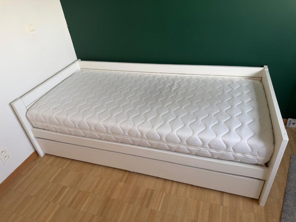 Bed (met optie halfhoogslaper) van Lifetime, Maison & Meubles, 90 cm, Une personne, Modern / Tijdloos design, Enlèvement