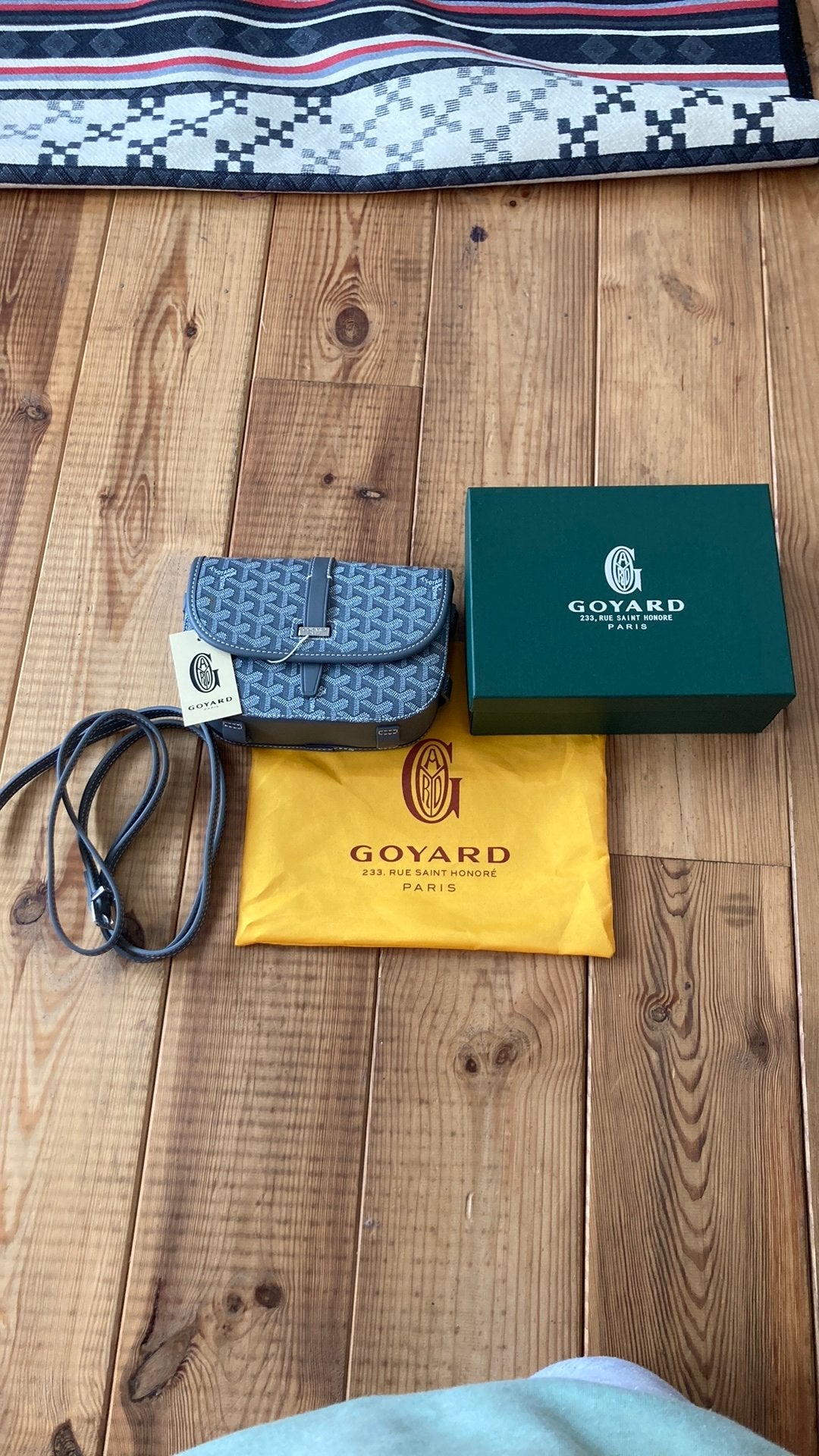 Goyard tas man grijs, Enlèvement ou Envoi, Neuf, Gris, Autres marques