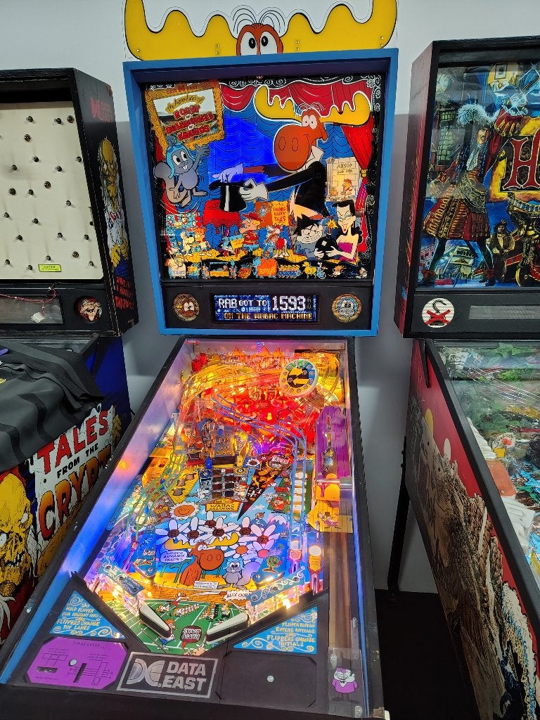 Flipper DataEast Rocky & Bullwinkle entièrement restauré !, Collections, Machines | Flipper (jeu), Flipper (jeu), Data East, Enlèvement