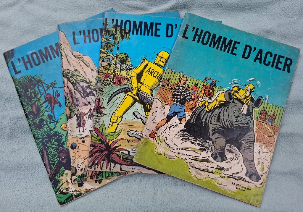 L'homme d'acier. 4 bds, Plusieurs BD, Enlèvement ou Envoi, Utilisé, Divers auteurs