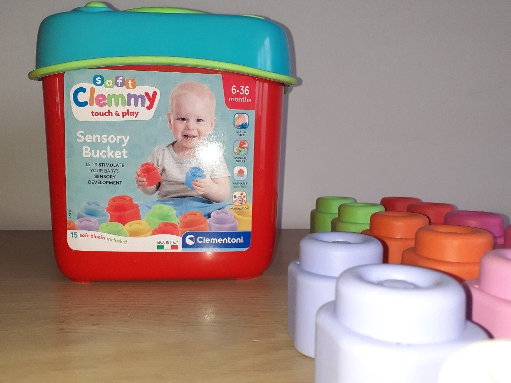 Clemmy Sensory Bucket , compleet, Kinderen en Baby's, Ophalen, Zo goed als nieuw, Babygym