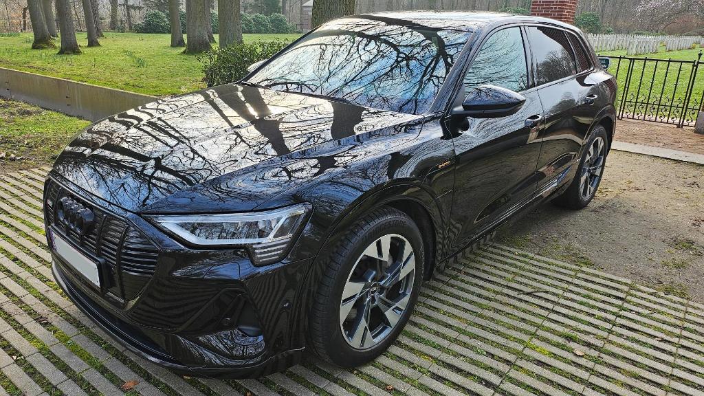 Audi Q8 E-tron S-line Topstaat/pano/carpass/odhb, Auto's, Audi, Automaat, Leder, Elektrisch, Particulier