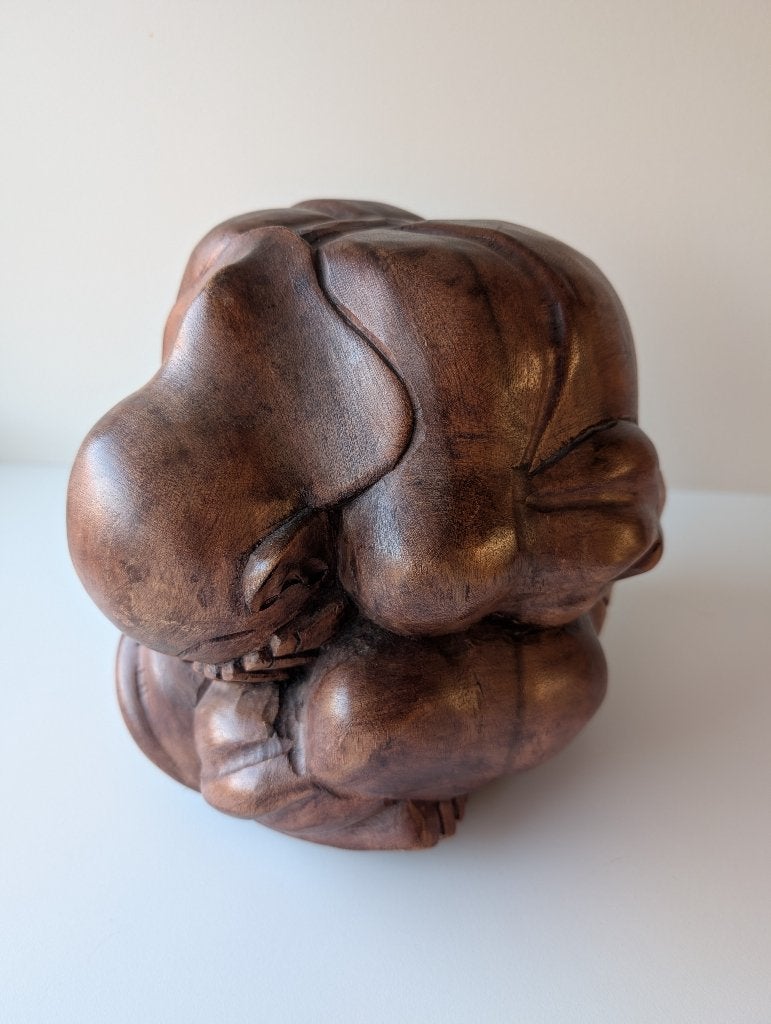 Yogiman, Orang Malu, huilende Boedha uit vol hout, Ophalen, Zo goed als nieuw