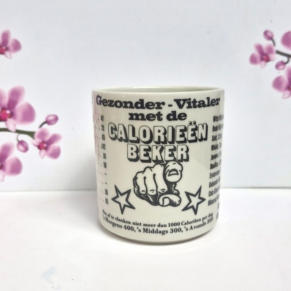 🤍 Vintage Calorieën Mok, Verzamelen, Ophalen of Verzenden