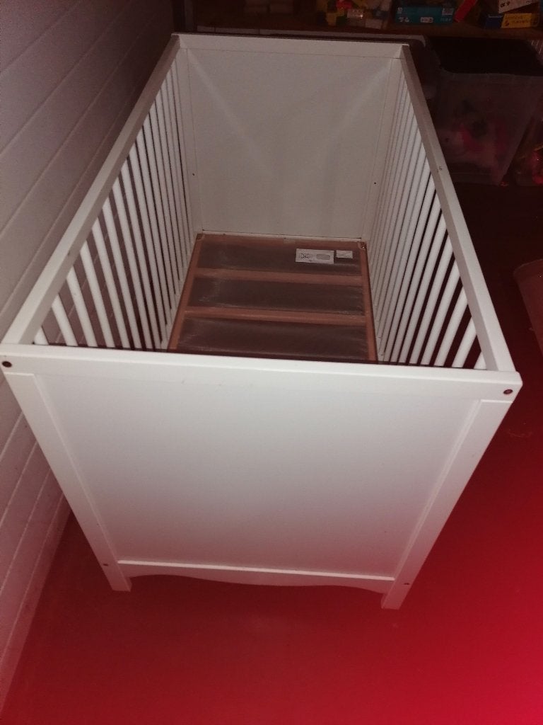 Wit Ikea babybedje 120X60, Ophalen, Gebruikt, Ledikant